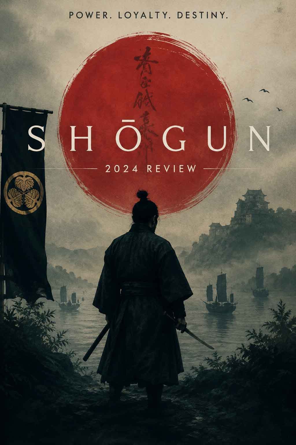 Original editorial illustration for Shōgun (2024) Review review