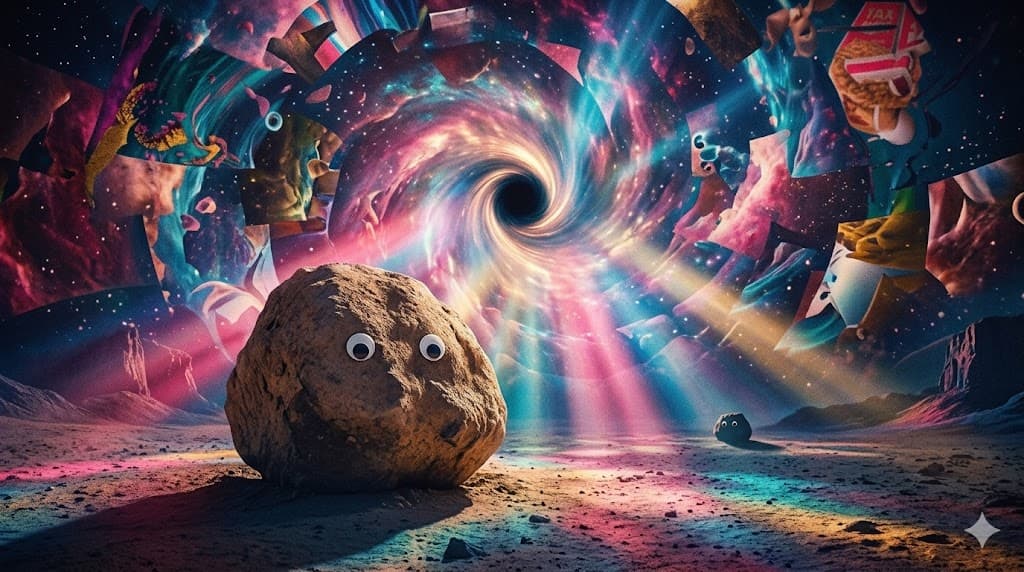 Original editorial illustration for Everything Everywhere All at Once Review review