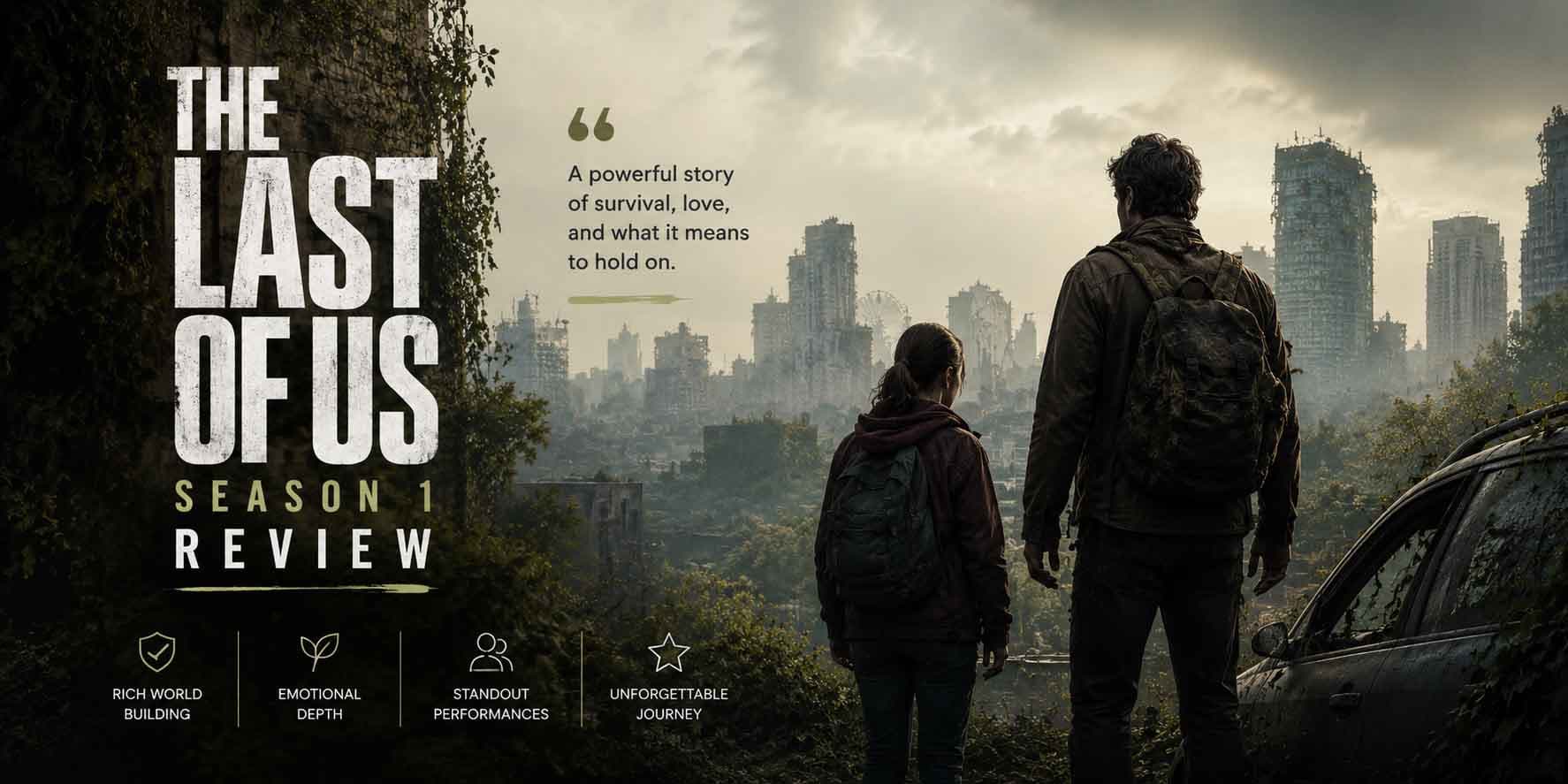 Original editorial illustration for The Last of Us: Season 1 Review review