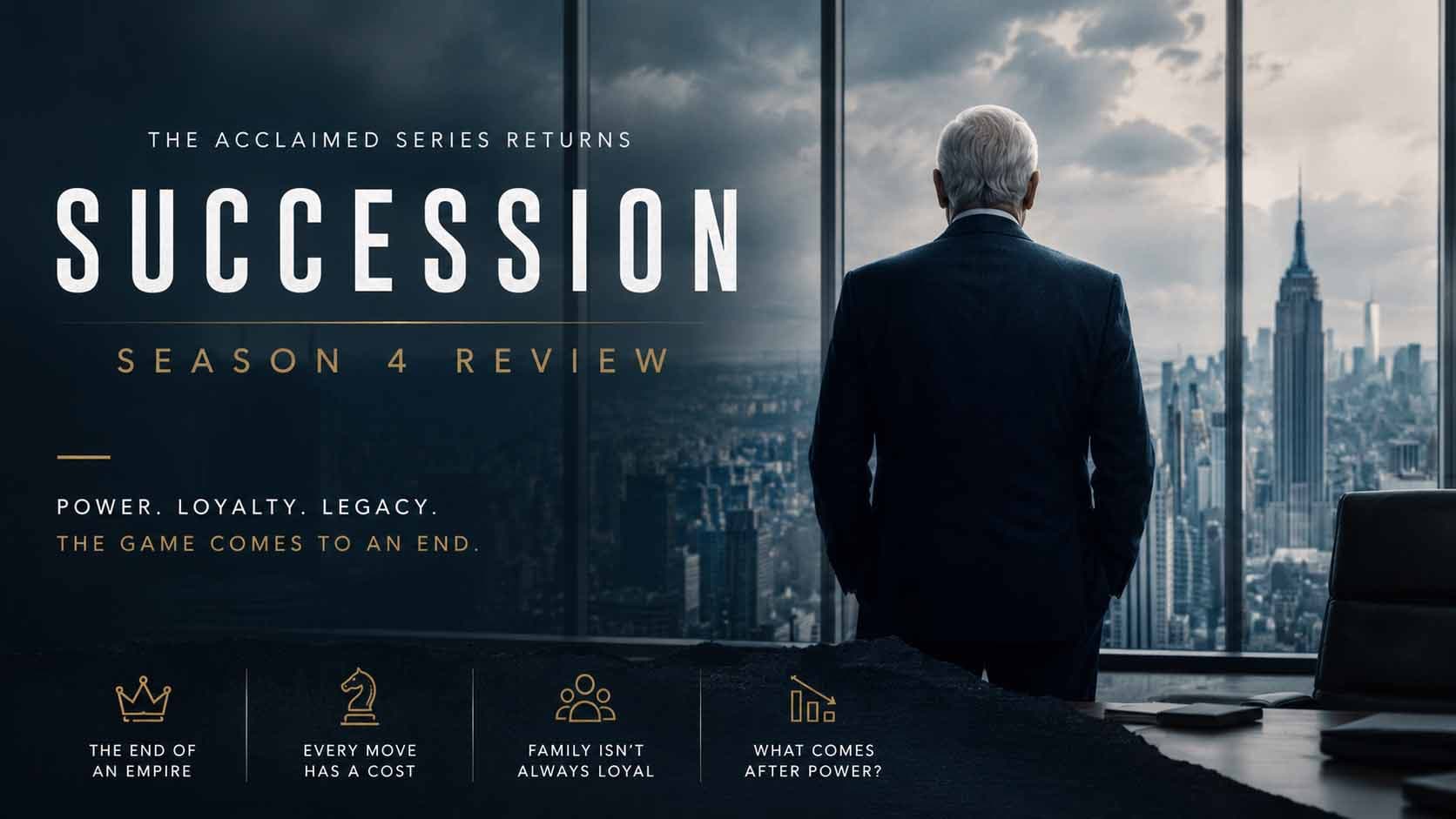 Original editorial illustration for Succession: Season 4 Review review
