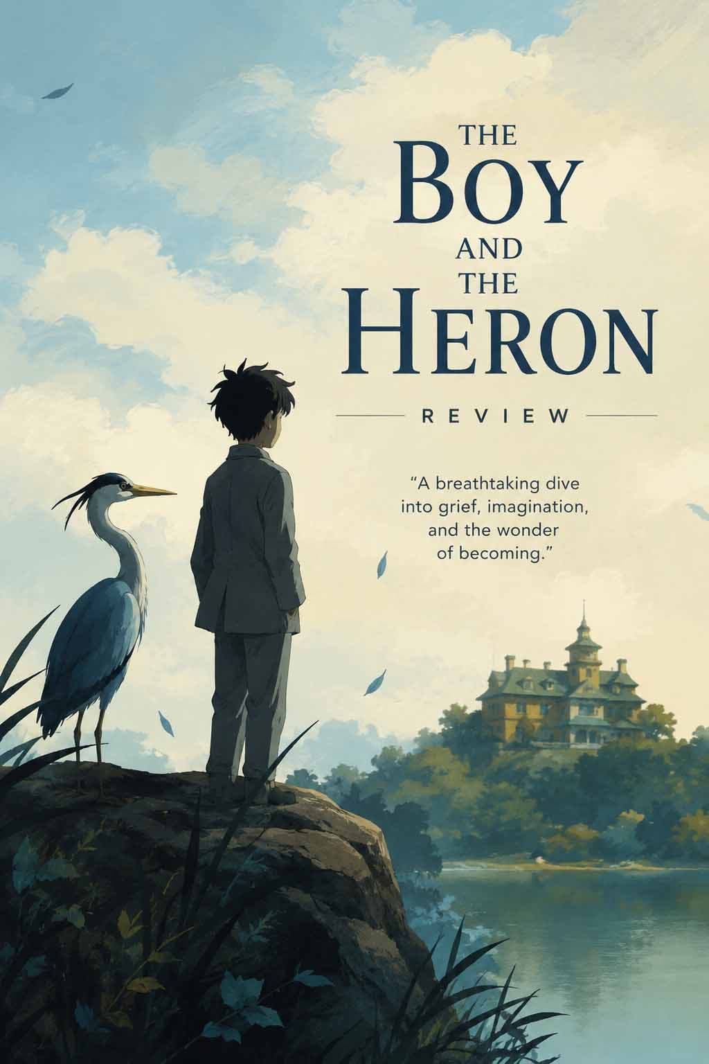 Original editorial illustration for The Boy and the Heron Review review