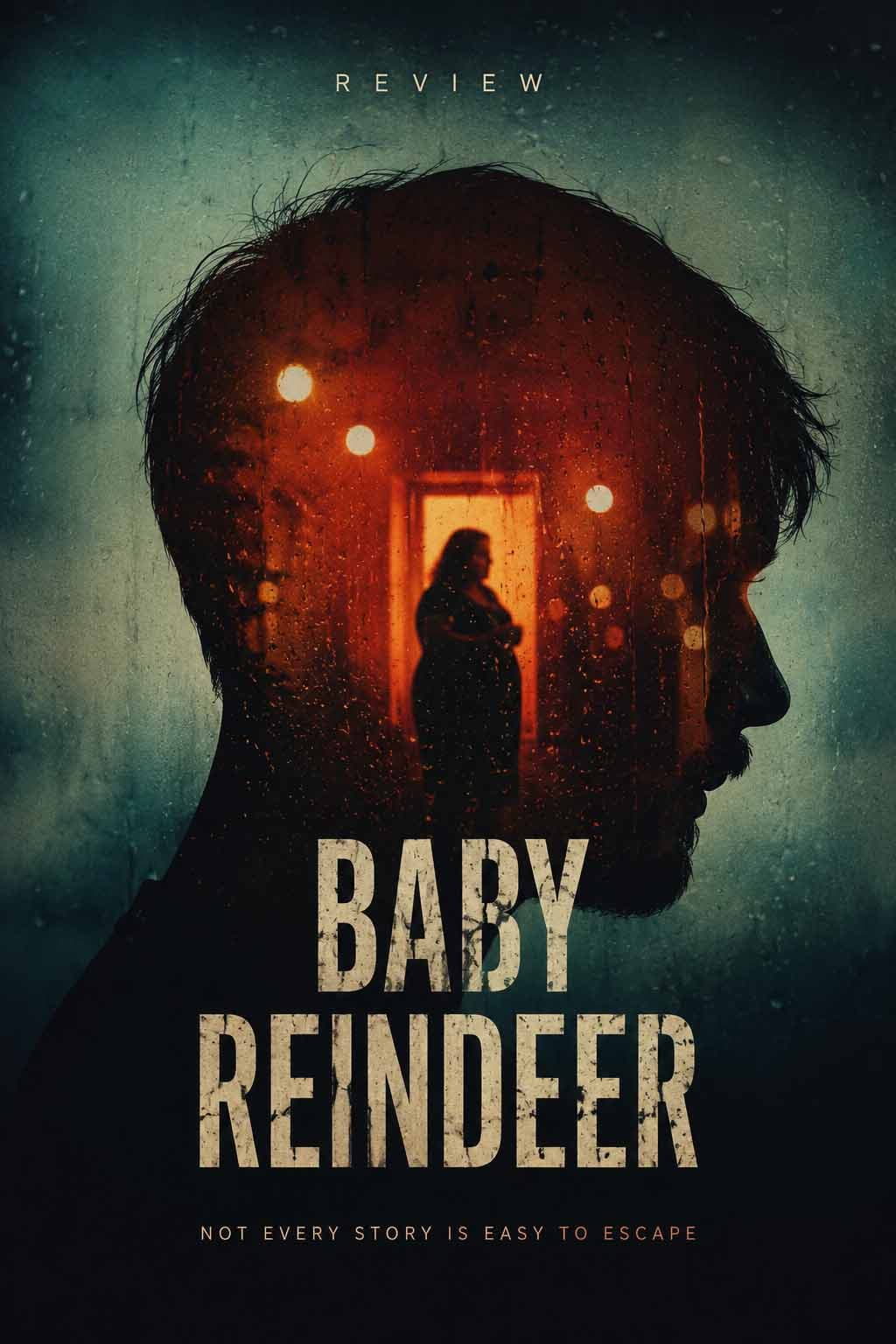 Original editorial illustration for Baby Reindeer Review review
